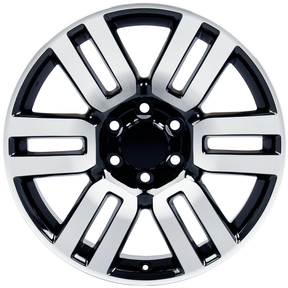 20" Replica TY10 fits Toyota 4Runner Black Mach'd