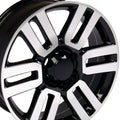 20" Replica TY10 fits Toyota 4Runner Black Mach'd