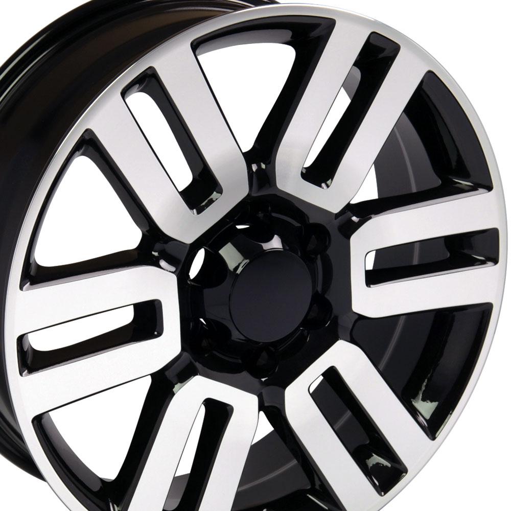 20" Replica TY10 fits Toyota 4Runner Black Mach'd