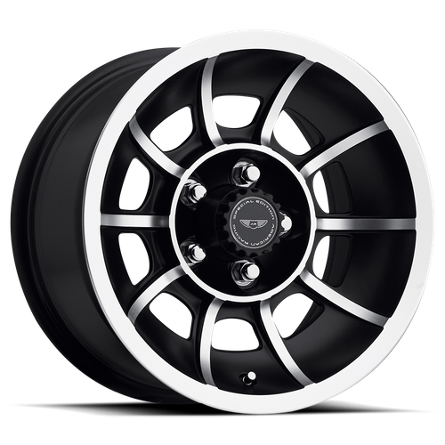 American Racing Vintage - VN47 15X8.5 5X4.5 BLK/MCH 5.0BS