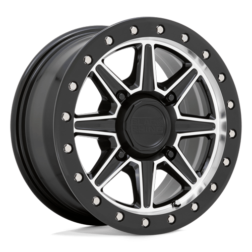 Black Rhino Hard Alloys - UTV - WEBB UTV 14X7 4X136 +51 106 G-BLK MCH