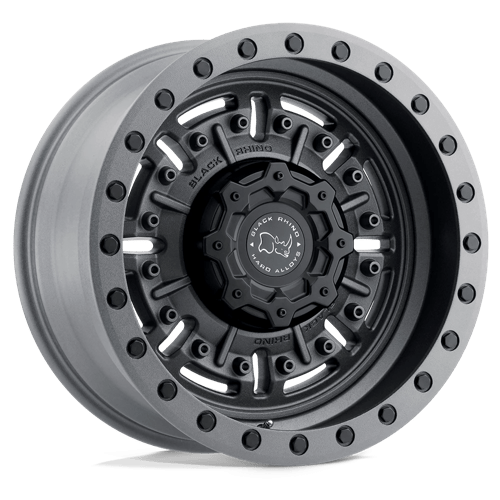 Black Rhino Hard Alloys - BR ABRAMS 20X9.5 6X139 +2 112 TXT M-GM