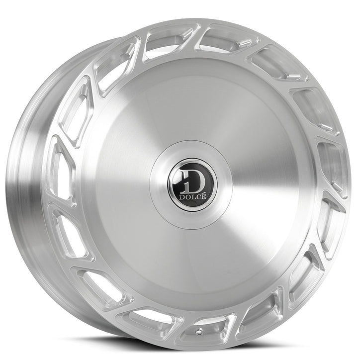 26" Dolce Luxury Wheels Bigboy Brushed with Clear Coat Floating Cap Rims