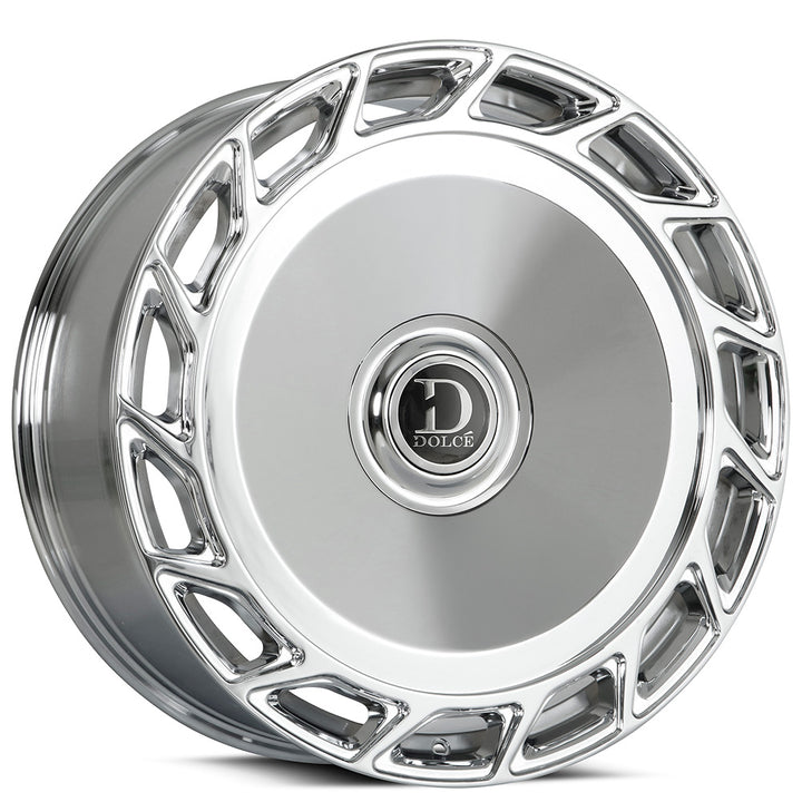 24" Dolce Luxury Wheels Bigboy Chrome Floating Cap Rims