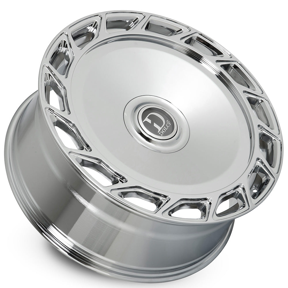 24" Dolce Luxury Wheels Bigboy Chrome Floating Cap Rims