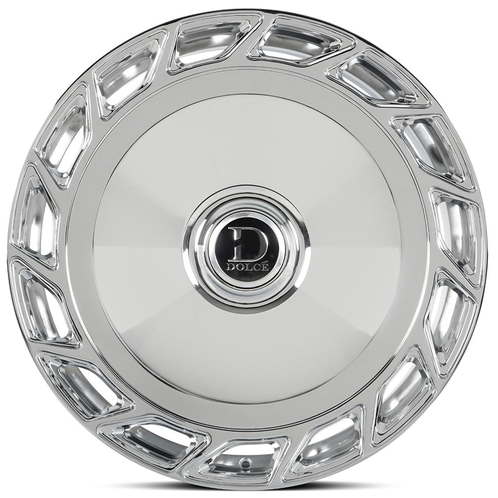 24" Dolce Luxury Wheels Bigboy Chrome Floating Cap Rims