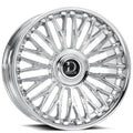 24" Dolce Luxury Wheels Lusso Chrome Floating Cap Rims