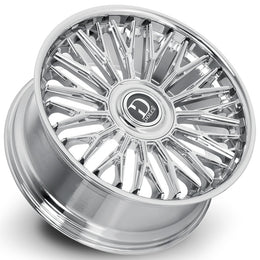 24" Dolce Luxury Wheels Lusso Chrome Floating Cap Rims