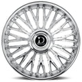 24" Dolce Luxury Wheels Lusso Chrome Floating Cap Rims