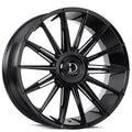 24" Dolce Luxury Wheels Mirelli Gloss Black Floating Cap Rims