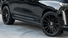 24" Dolce Luxury Wheels Mirelli Gloss Black Floating Cap Rims