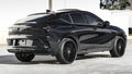24" Dolce Luxury Wheels Razzo Matte Black Face with Gloss Black Lip Floating Cap Rims