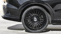 24" Dolce Luxury Wheels Razzo Matte Black Face with Gloss Black Lip Floating Cap Rims