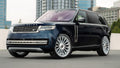 22" Dolce Luxury Wheels Roma Gloss Silver with Brushed Face Floating Cap Rims