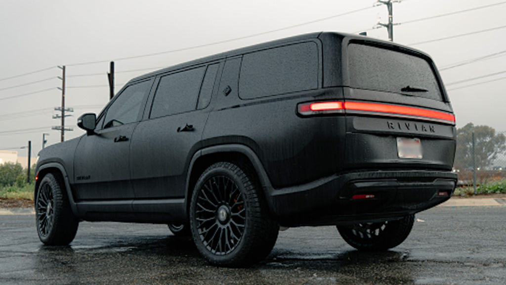 22" Dolce Luxury Wheels Roma Gloss Black Floating Cap Rims