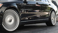 20" Dolce Luxury Wheels Trento Gloss Silver with Brushed Face Floating Cap Rims