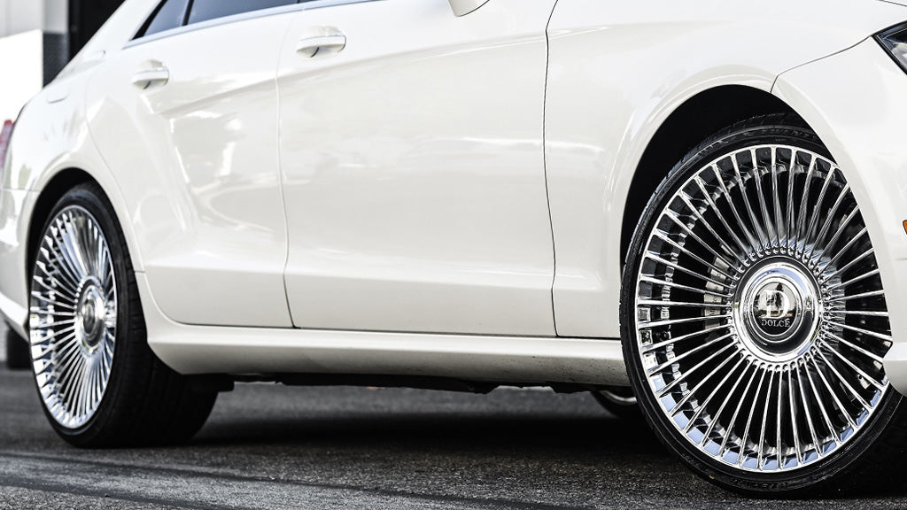 24" Dolce Luxury Wheels Trento Chrome Floating Cap Rims