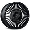 26" Dolce Luxury Wheels Trento Gloss Black Floating Cap Rims