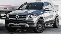 22" Dolce Luxury Wheels Trento Gloss Black Floating Cap Rims