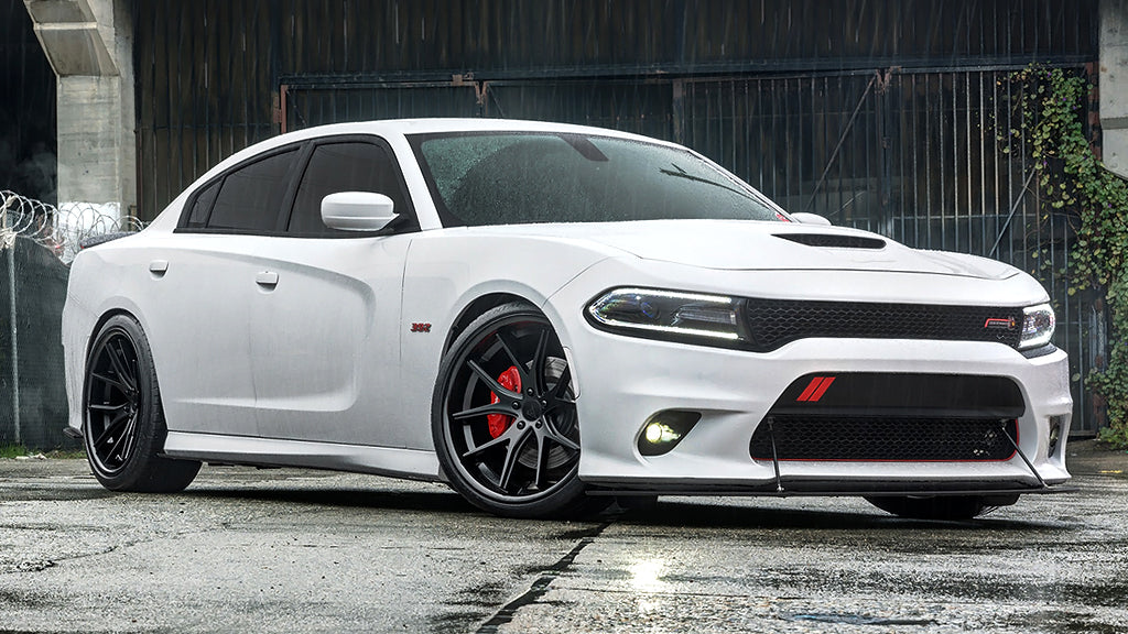22" Ferrada Wheels FR2 Matte Black with Gloss Black Lip Rims