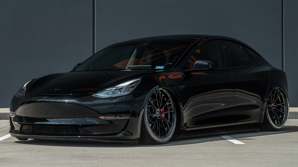 22" Ferrada Wheels F8-FR11 Obsidian Black Flow Formed Rims
