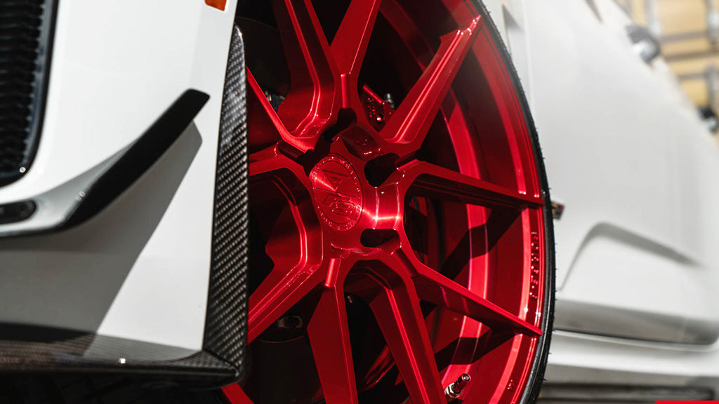 20" Ferrada Wheels F8-FR8 Brushed Rouge Flow Formed Rims