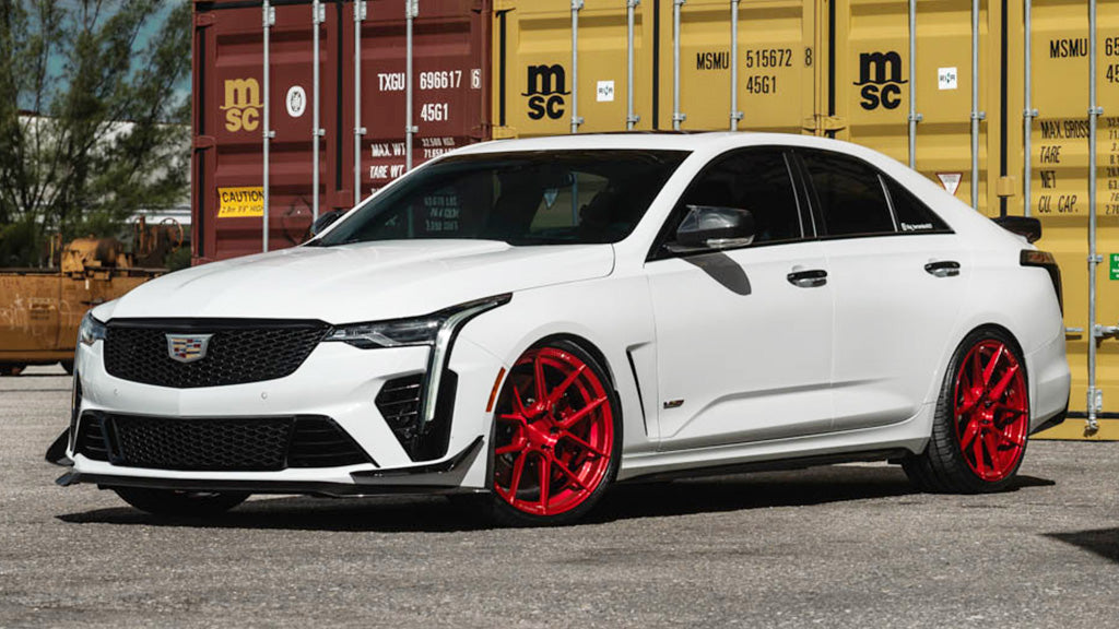 20" Ferrada Wheels F8-FR8 Brushed Rouge Flow Formed Rims