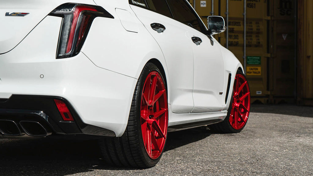20" Ferrada Wheels F8-FR8 Brushed Rouge Flow Formed Rims