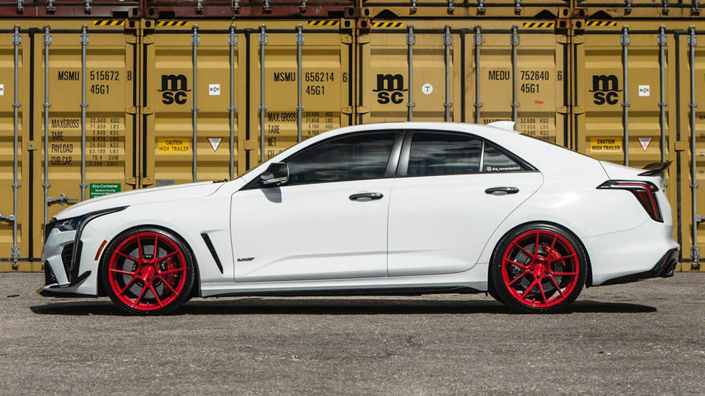 20" Ferrada Wheels F8-FR8 Brushed Rouge Flow Formed Rims