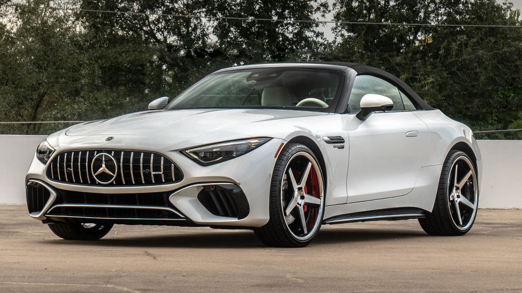 22" Ferrada Wheels FR3 Black Machined with Chrome Lip Rims