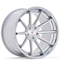 22" Ferrada Wheels FR4 Silver Machined with Chrome Lip Rims