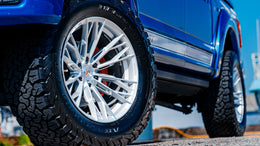 22" Ferrada Wheels FTR11 Machined Silver Off-Road Flow Formed Rims