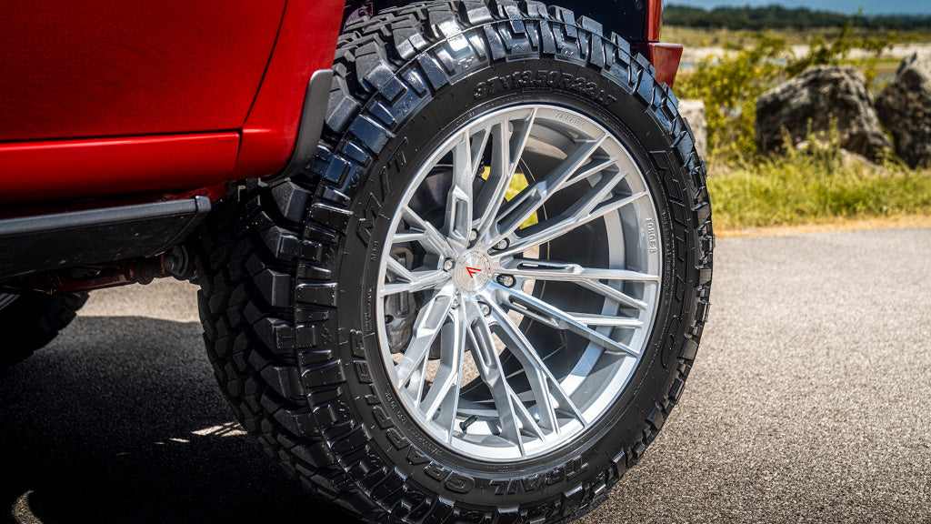 22" Ferrada Wheels FTR11 Machined Silver Off-Road Flow Formed Rims
