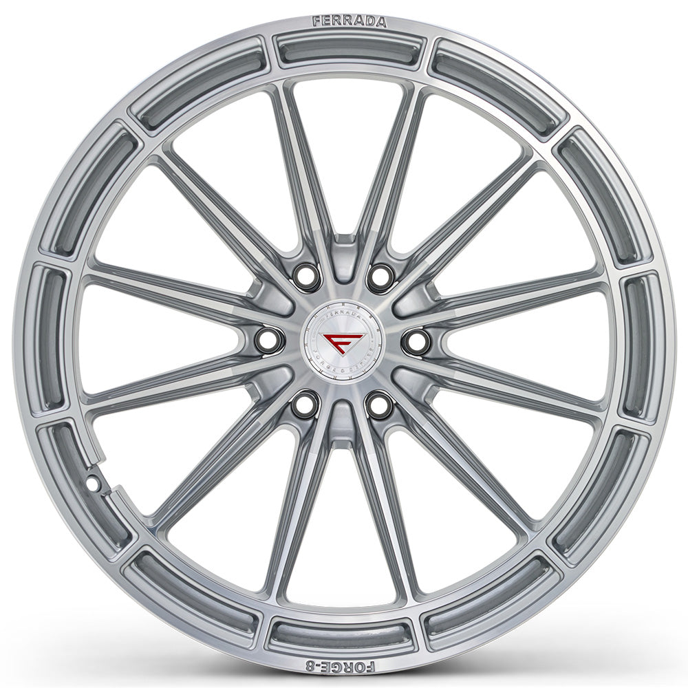 20" Ferrada Wheels FTR14 Machined Silver Off-Road Flow Formed Rims