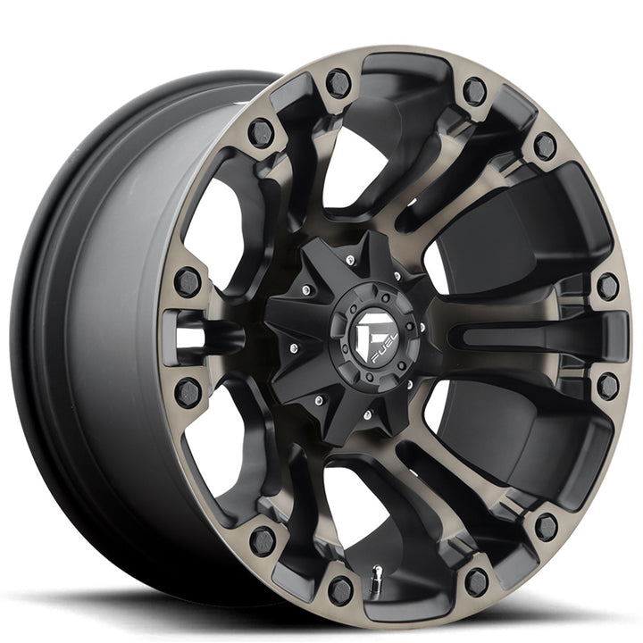 18" Fuel Wheels D569 Vapor Black Machined with Dark Tint Crossover Rims