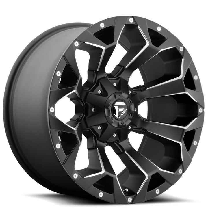 18" Fuel Wheels D546 Assault Black Milled Crossover Rims