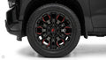 20" Fuel Wheels D823 Flame 6 Gloss Black with Red Milled Off-Road Rims