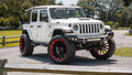 22" Fuel Wheels FC403 Burn Matte Black with Candy Red Lip Off-Road Fusion Forged Rims