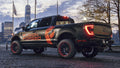 22" Fuel Wheels FC403 Burn Matte Black with Candy Red Lip Off-Road Fusion Forged Rims