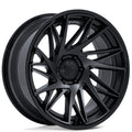 24" Fuel Wheels FC405 Dynamo Matte Black with Gloss Black Lip Off-Road Fusion Forged Rims