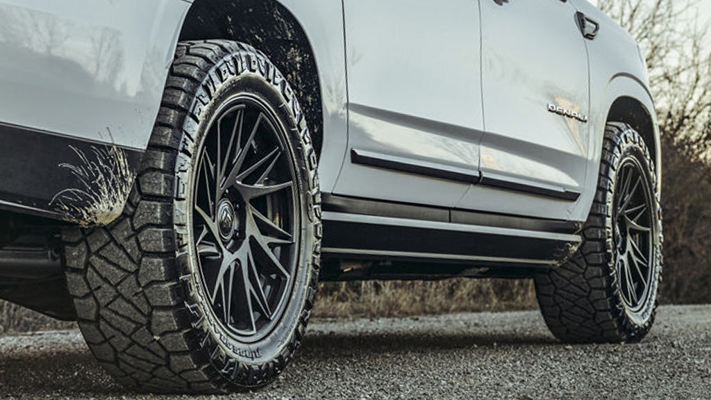24" Fuel Wheels FC405 Dynamo Matte Black with Gloss Black Lip Off-Road Fusion Forged Rims