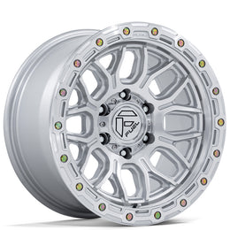 18" Fuel Wheels FC881 Surge Gloss Silver with Machined Face Off-Road Rims
