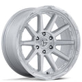 17" Fuel Wheels FC887 Circuit Gloss Silver with Machined Face Off-Road Rims