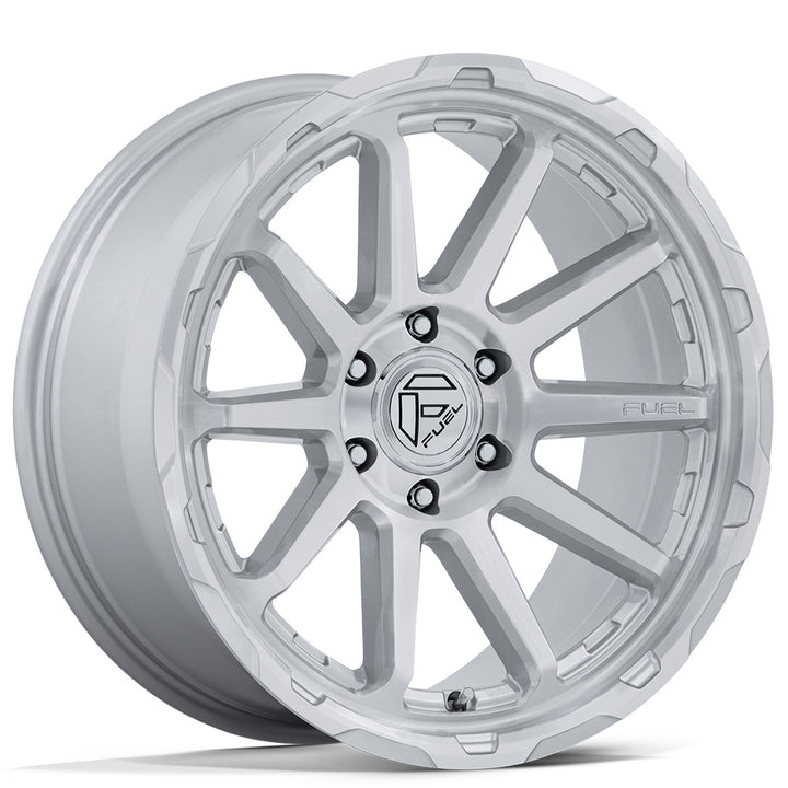 17" Fuel Wheels FC887 Circuit Gloss Silver with Machined Face Off-Road Rims