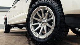 17" Fuel Wheels FC887 Circuit Gloss Silver with Machined Face Off-Road Rims