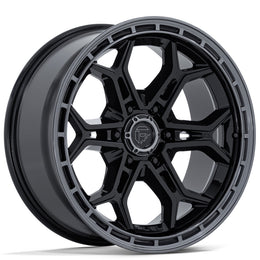 20" Fuel Wheels FC896 Heathen Gloss Black with Gloss Gunmetal Lip Off-Road Rims