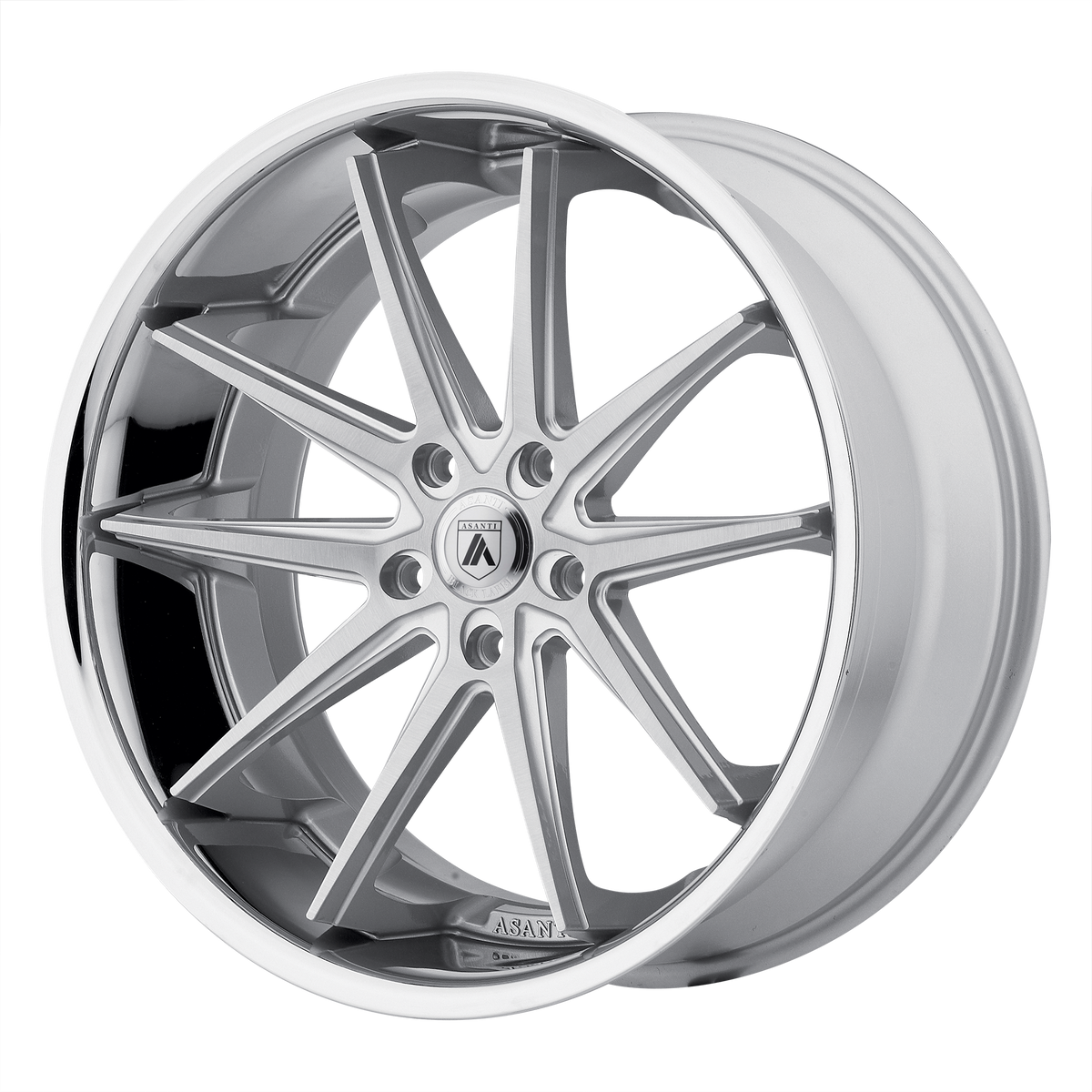 Asanti Black - ABL5 20X10 5X120 CUSTOM SILVER 35MM