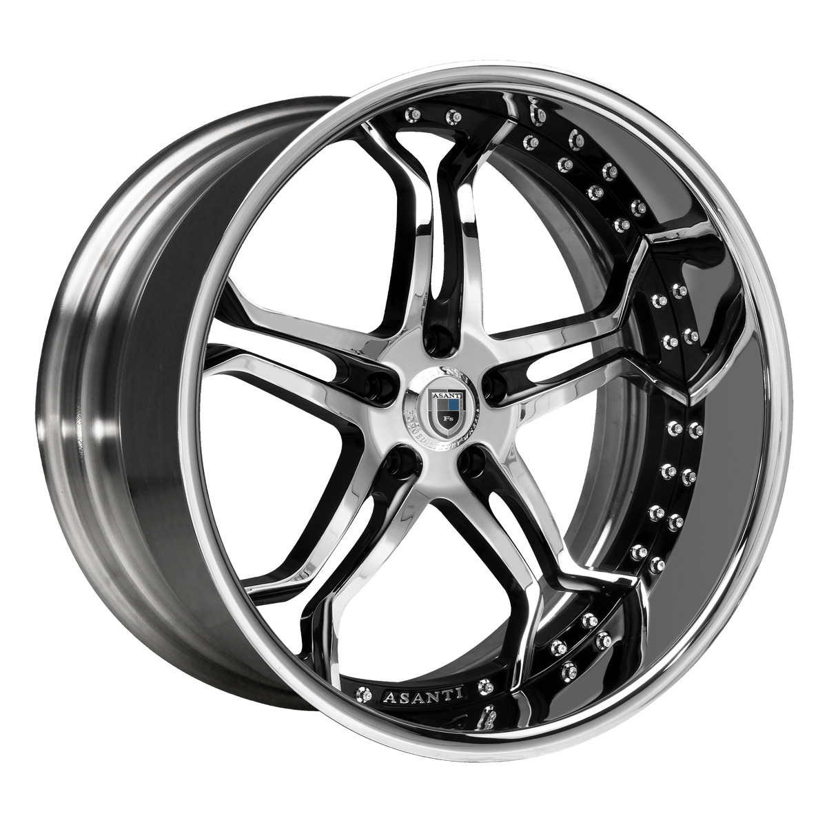 Asanti Forged - AF173 2PC 22X9 5X112 +24 BRUSHED