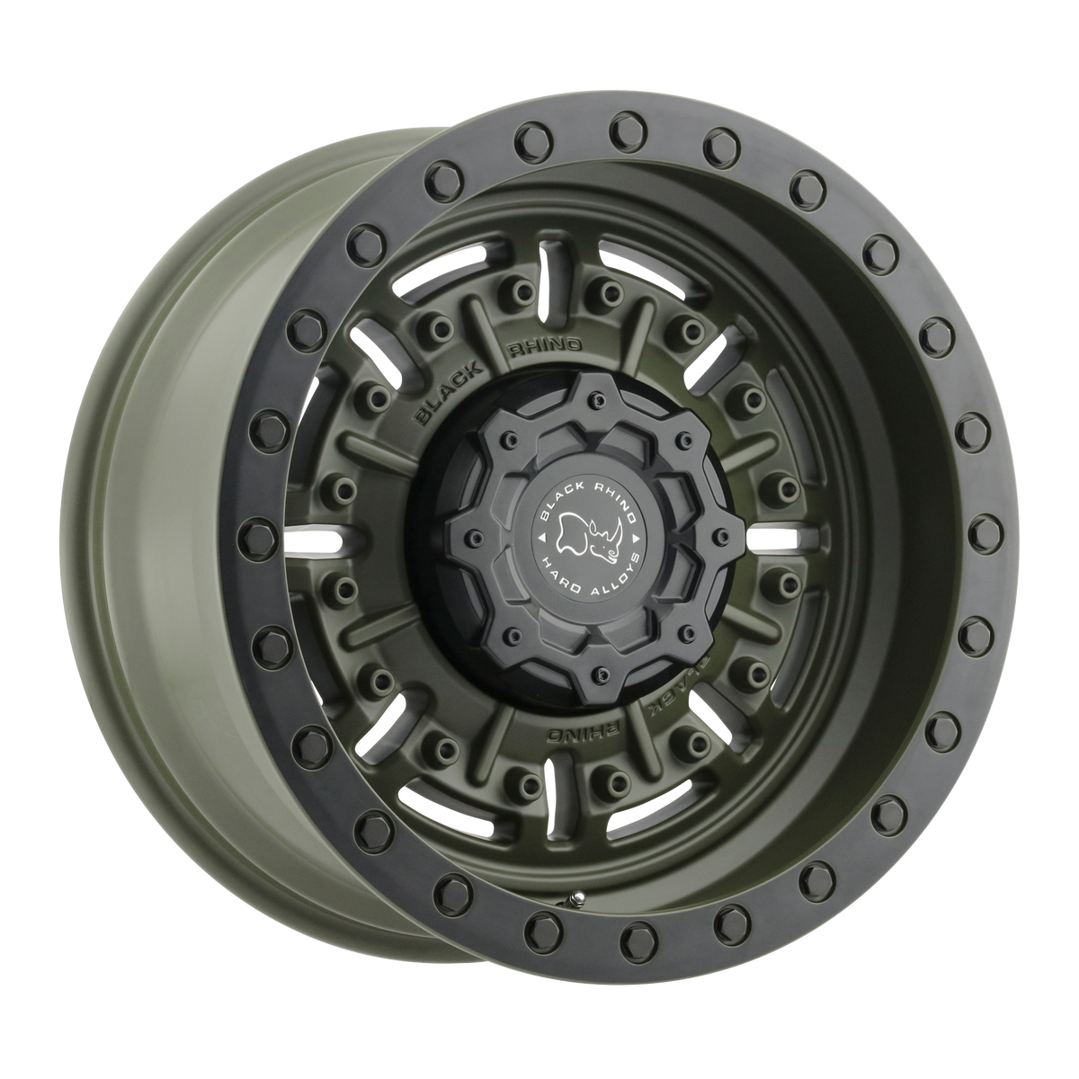 Black Rhino Hard Alloys - BR ABRAMS 17X8.5 6X139 -18 112 OD GRN