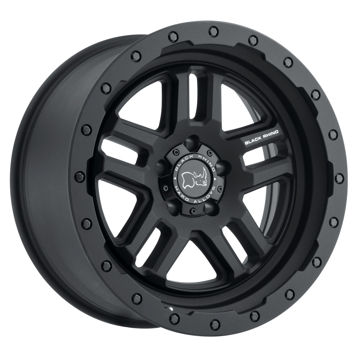 Black Rhino Hard Alloys - BR BARSTOW 20X9.5 6X139 +0 112 TXT M-BLK